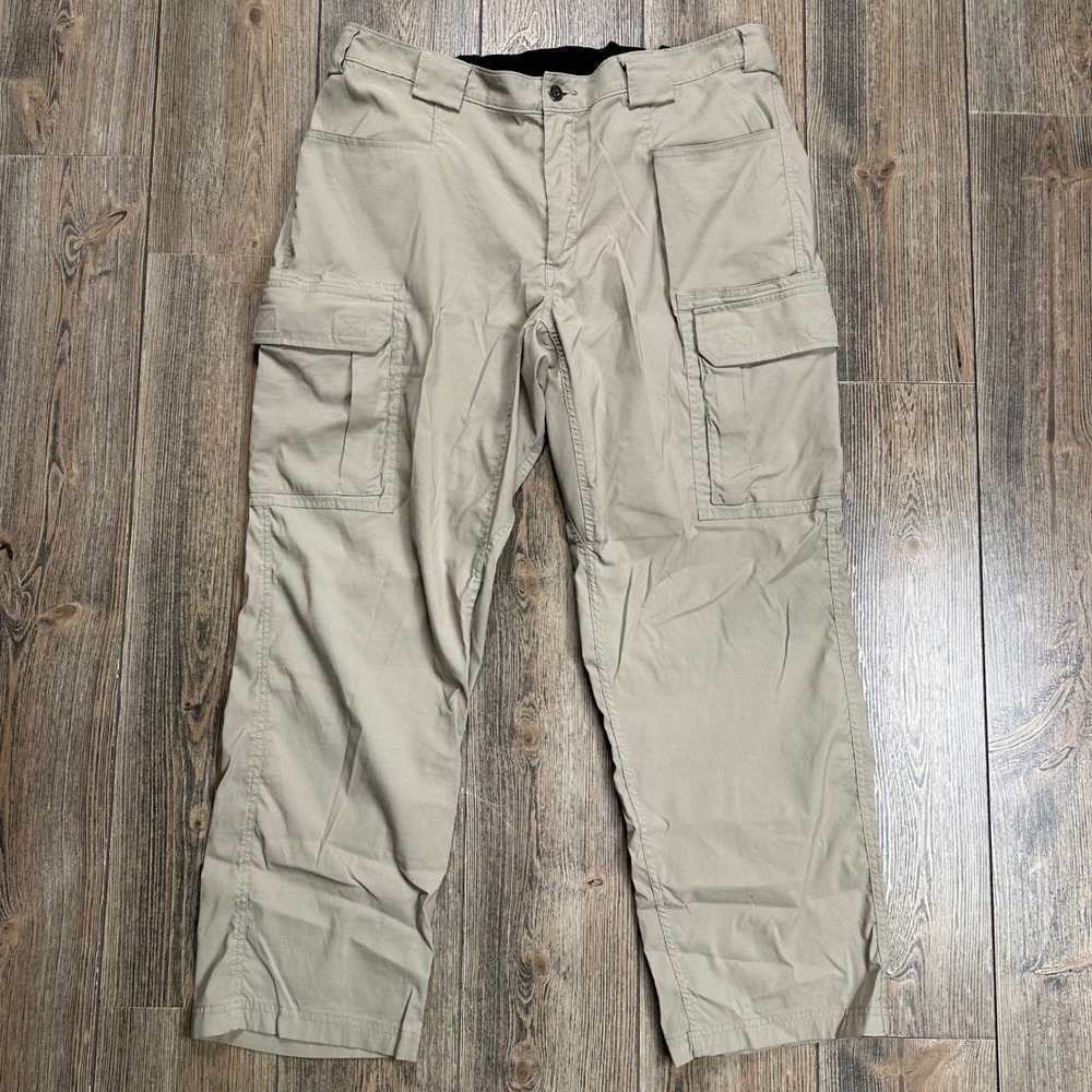 Duluth Trading Co Dry on the Fly Cargo Pants Mens XL x 30 Tan Stone 71700